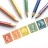 Postage Stamp Washi Tape Wide Journal Planner Stickers