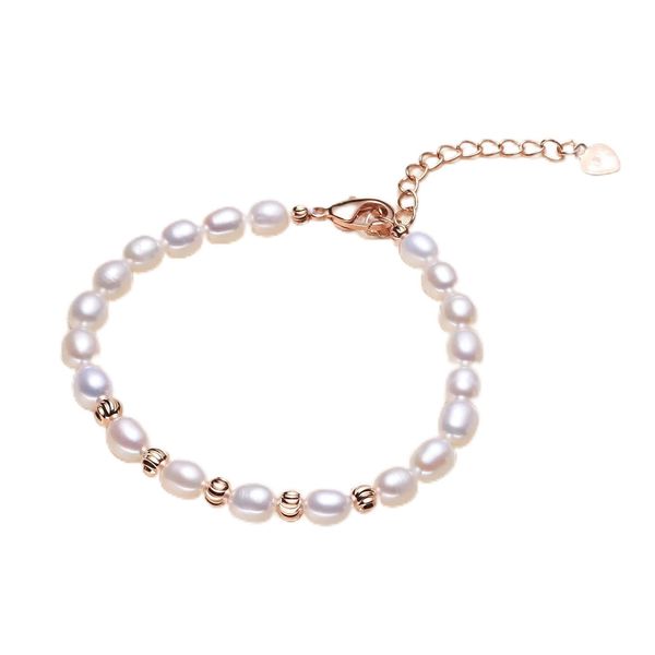 Hemasa 100% Real Freshwater Cultured Pearl Bracelet for Women Girl Gift, Colorful Women Pearl Bracelet, Jewelry Bracelets Color 5