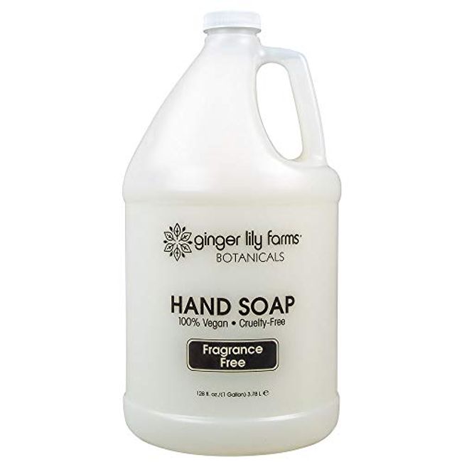 Ginger Lily Farms Botanicals All Purpose Liquid Hand Soap Refill, Fragrance Free, 100% Vegan & Cruelty Free, 1 Gallon