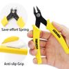 DOWELL Micro Cutter Flush Cutter Electronics Soft Wire Cutter Professional Cutting Copper and Aluminum Wire Cables (1PC)