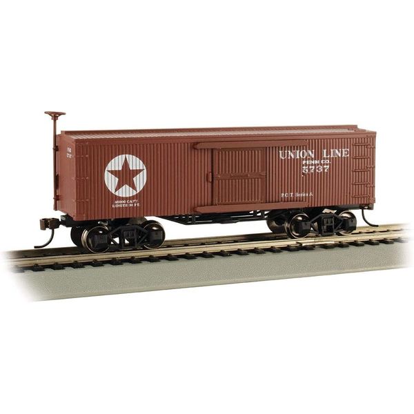 Spur H0 - Bachmann Old Time Wood Boxcar Union Line
