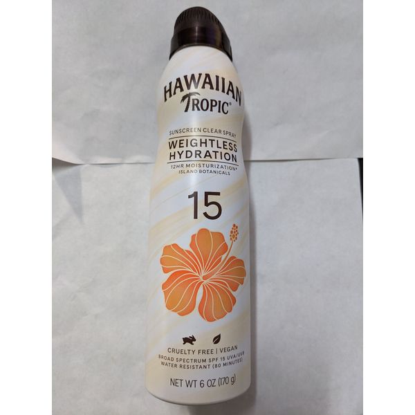 3 PACK Hawaiian Tropic Weightless Hydration Clear Mist Spray Sunscreen SPF 15