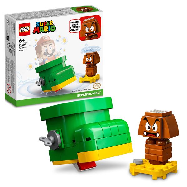 LEGO® Super Mario™ Goomba’s Shoe Expansion Set 71404 Building Kit; Collectible Toy Playset for Kids Aged 6