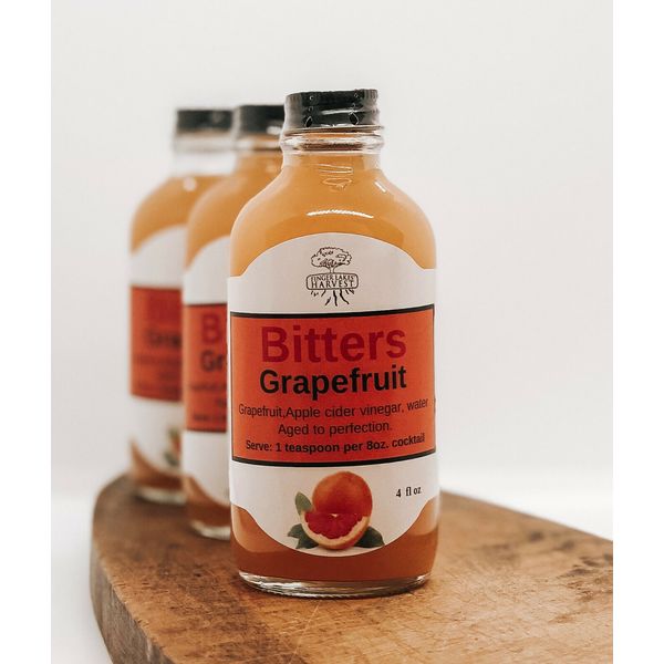 Grapefruit Bitters (4oz): Apple Cider Vinegar, Antibacterial, Sugar Free