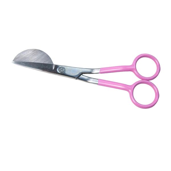 Duckbill Scissors, 6" Duckbill Shears For Art, Crafting, Fabric, Thread, Needlework and Embroidery (Pink)