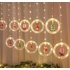 10 PCS LED String Curtain Lights 3D Twinkle Hanging Christmas Decoration Circle