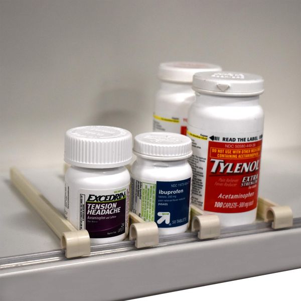 10" D Clip on Shelf Divider for Front Rail for Shelf Divider Management System - 100 Pack
