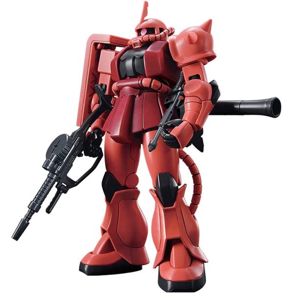 BANDAI SPIRITS HGUC Mobile Suit Gundam Char Zaku II, 1/144 Scale, Color-coded Plastic Model