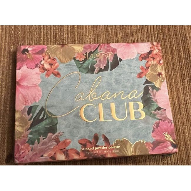 Colourpop Cabana Club Pressed Powder Eye Shadow Palette 12 Shades New In Box