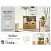 Better Homes & Gardens 4 Cube Storage Organizer, White Texture