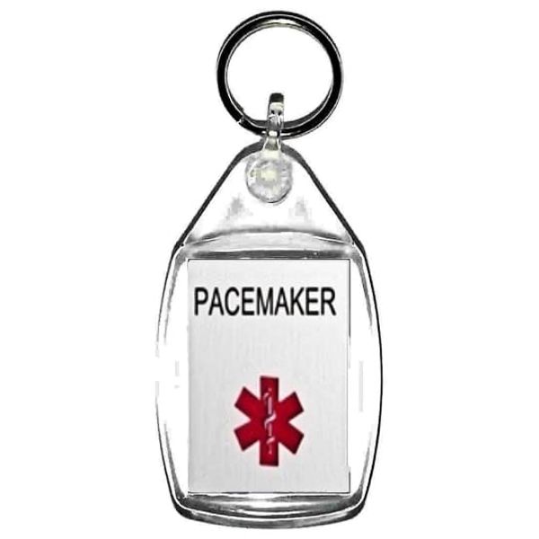 medical alert pacemaker keyring handmade in gb