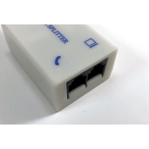 Micro Connectors, Inc. 2 Ports DSL/ Fax/ Internet Passive LC Filter Conditioner/ Splitter (C20-132)