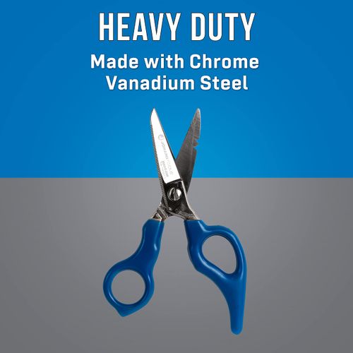 Jonard Tools ES-1964ERG Stainless Steel Electrician Scissors, For Heavy Duty Use With Ergonomic Handle