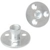 12 PCS 3 Holes Backplate Nuts,T Shaped Tee Nut (M10)