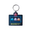 Pyramid Pac-Man (Group) Rubber Keyring