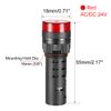 sourcing map 2Pcs Red Indicator Light with Buzzer AC/DC 24V, 16mm Panel Mount Flashing Alarm, for Electrical Control Panel, HVAC, DIY Projects