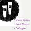 COXIR Black Snail Collagen Eye Cream (30ml / 1.01 fl.oz.) Blackbeans, Snail Mucin,Niacinamide,Collagen formulated slimy textured cream/korean wrinkle care