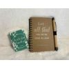 Handmade Quilted Prayer Pillow with Prayer Notebook in Front Pocket