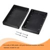 sourcing map Waterproof Junction Box 125x80x32mm ABS for Electrical Project Black