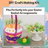 SRV Hub 16 PCS Easter Bonnet Decorating Set Easter Bonnet Making Kit Decoration Accessory Easter Carrots Easter Bunny Easter Daisy Easter Glitter Eggs Easter Grass Easter Chicks