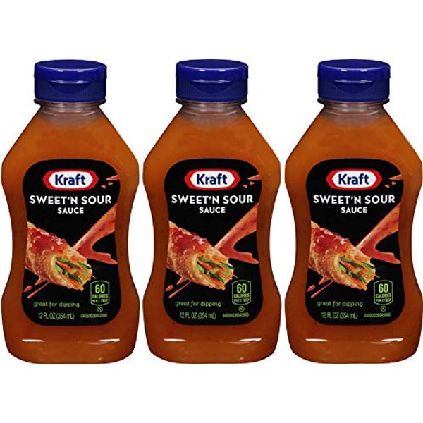 Kraft, Sweet & Sour Sauce, 12oz Squeeze Bottle (Pack of 3)