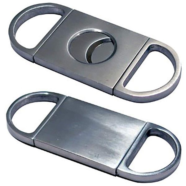 Prestige Import Group - Silver Precision Cut Full Metal Body Cigar Cutter - Cuts up to 56 Ring Gauge - 3 Pack