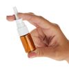 24-Pack 10ml/0.35 oz Small Empty Nasal Spray Bottles for Nose, Amber Refill Mist
