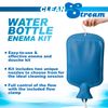 Cleanstream Water Bottle Enema Kit, Enema Cleaning Kit for Men and Women, 2 Nozzles, 5ft Silicone Nozzle, 1 Bag, Blue