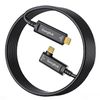 swegltek Fiber Optic USB C Cable(33ft),10Gbps Active Optical Type C Gen3.2 Cable,Compatible with Cameras,Displays,Projectors,Webcams,Printer