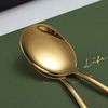Kyraton Titanium Plating Serving Set - 4 Pieces, Includes 2 Spoons and 2 Slotted Spoons