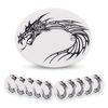 ExpressionMed - Adhesive Patch for Oval (10-Pack) - Pre-Cut, Waterproof, Non-Fraying CGM Tape (Dragon)