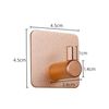 Self Adhesive 4 Pack Sticky Strong Hooks: Bathroom, Wall, Kitchen & Door Hooks - Rose Gold