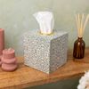 DizzyBee Tissue Box Holder Cube (Green, William Morris) Tissue Box Covers Square Tissue Holder