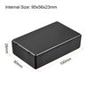 sourcing map Dustproof Junction Box 100x60x28mm ABS for Electrical Project Black