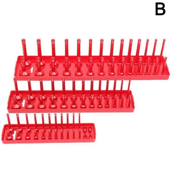 Vox Socket Long Vox Allen Wrench Attachment Vox Bit Socket Plastic Sleeve Holder Garage Tray, Red