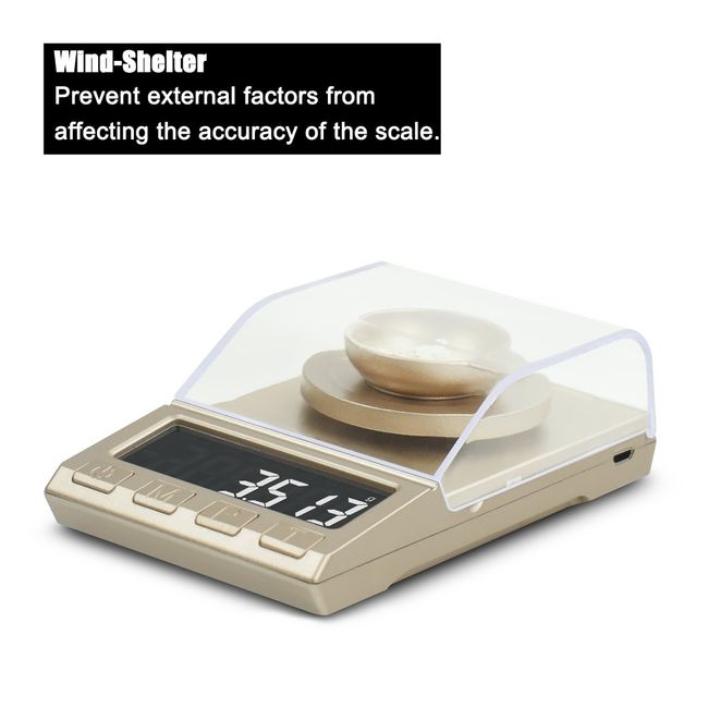 Digital Milligram Scale 50/0.001 Gram,Portable Jewelry Scale for Powder  Medicine