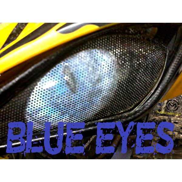 Raptor Yamaha 660 BLUE Eyes HeadLight Covers  atv