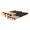 IB Essential 10pc Piece Luxury Black With Chrome Copper Silver Make Up Brush Brushes Set For Eyes & Face