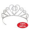 Glittered 40 Tiara Party Accessory (1 count) (1/Pkg)