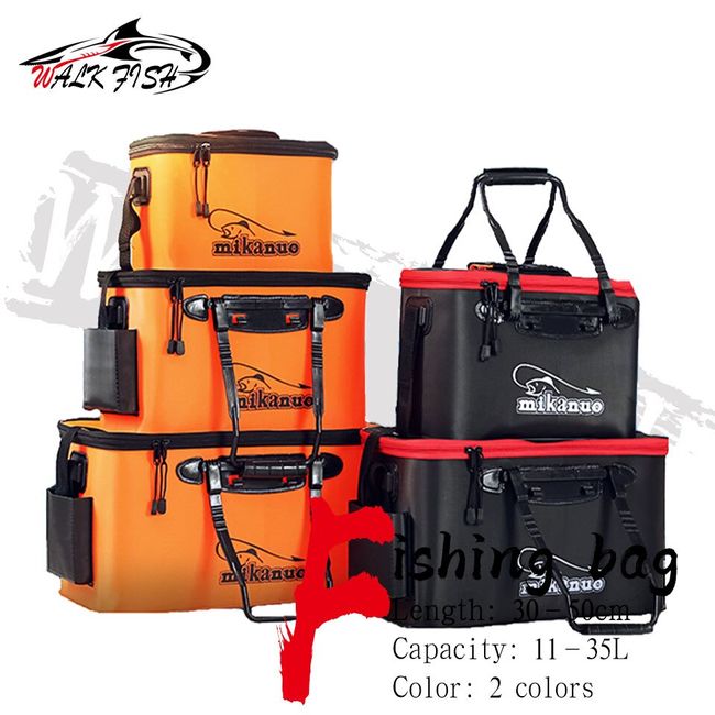 Foldable Fishing Bait Bucket Camping EVA Bag Fish Container for Outdoor  Fishing