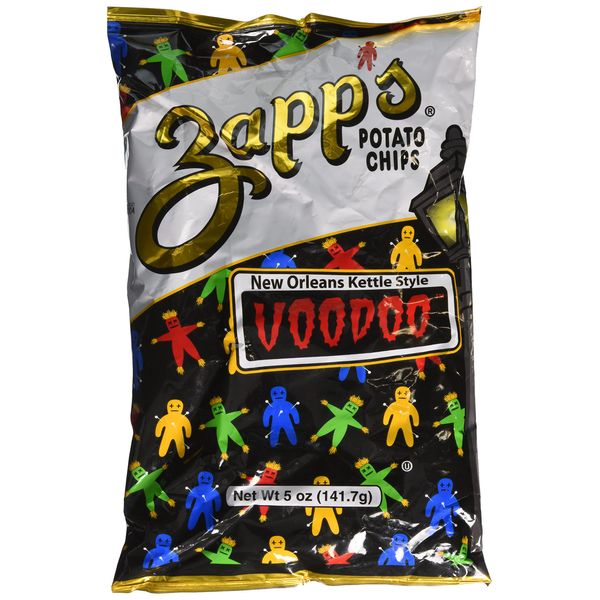 Zapps Potato Chips - NEW ORLEANS KETTLE STYLE VOODOO - 2 x 5 oz