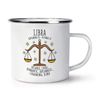 Libra Horoscope Retro Enamel Mug Cup