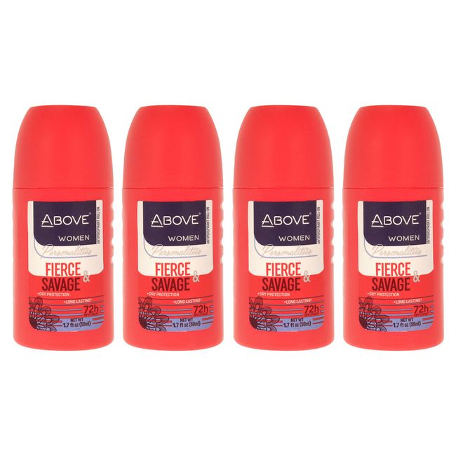 ABOVE Personalities Fierce and Savage - 72 Hour Antiperspirant - 4 Pc Deodorant