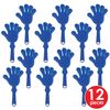 Beistle 12-Pack Hand Clappers, 7-1/2-Inch, Blue