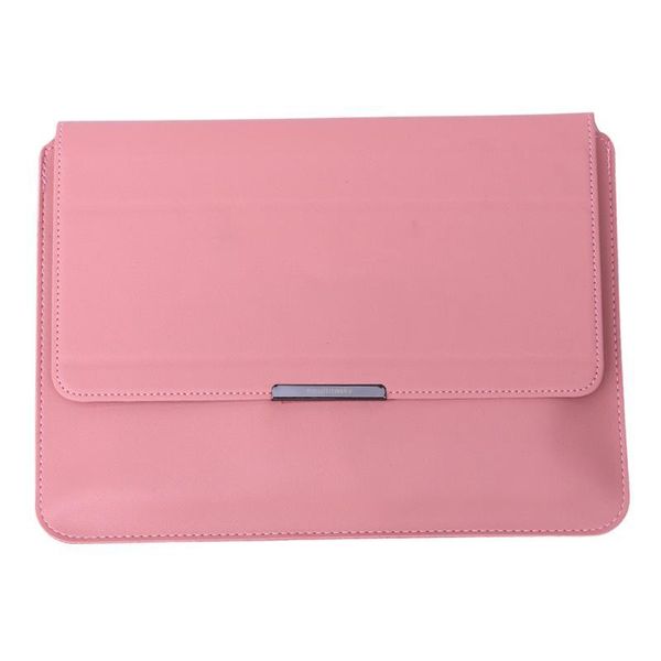 Transformable Vegan Leather Laptop Bag Set (Laptop Stand) - Blush Pink / 14 Inch