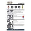 ATR Leveling System - 2UX100 Tile Leveling Alignment System 100 2mm Cross Spacing Plate