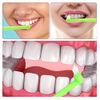 Ouligay 4 Pieces Tuft Toothbrush Tufted Brush End Tuft Tapered Trim Toothbrush Soft Gap Toothbrush for Orthodontic Braces Single Compact Interdental Interspace Brush for Detail Cleaning