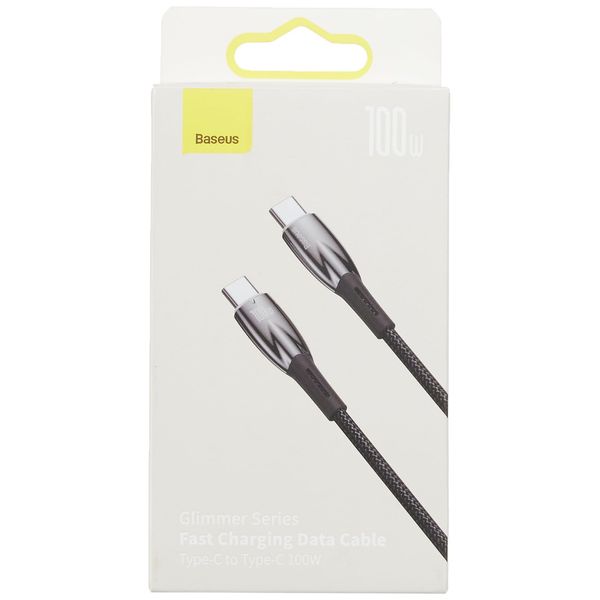 Baseus Glimmer Series 100 W 200 cm PD Type-C Charging Cable Black