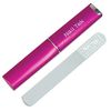 Nail Tek Crystal File Double-Sided with Fuchsia Companion Case, Mini File 3", Professional Fingernail File for Manicure Pedicure, Keep Nails Trim and Smooth, No More Nail Jagged Edges