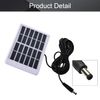 Fielect 5Pcs 6V 1.2W Mini Solar Panel Module Polycrystalline Silicon DIY Battery Power Charge Solar Cell Panel Module with Wire DC Plug White